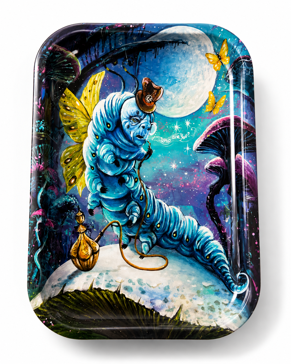 Caterpillar Hookah Metal Rolling Tray
