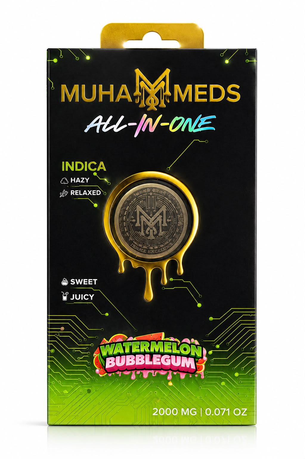 Muha Meds | Watermelon Bubblegum | Disposable | 2g