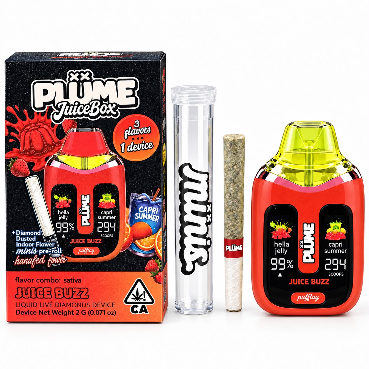 JUICE BUZZ (SATIVA) [ HELLA JELLY X CAPRI SUMMER ] 2G DISPO