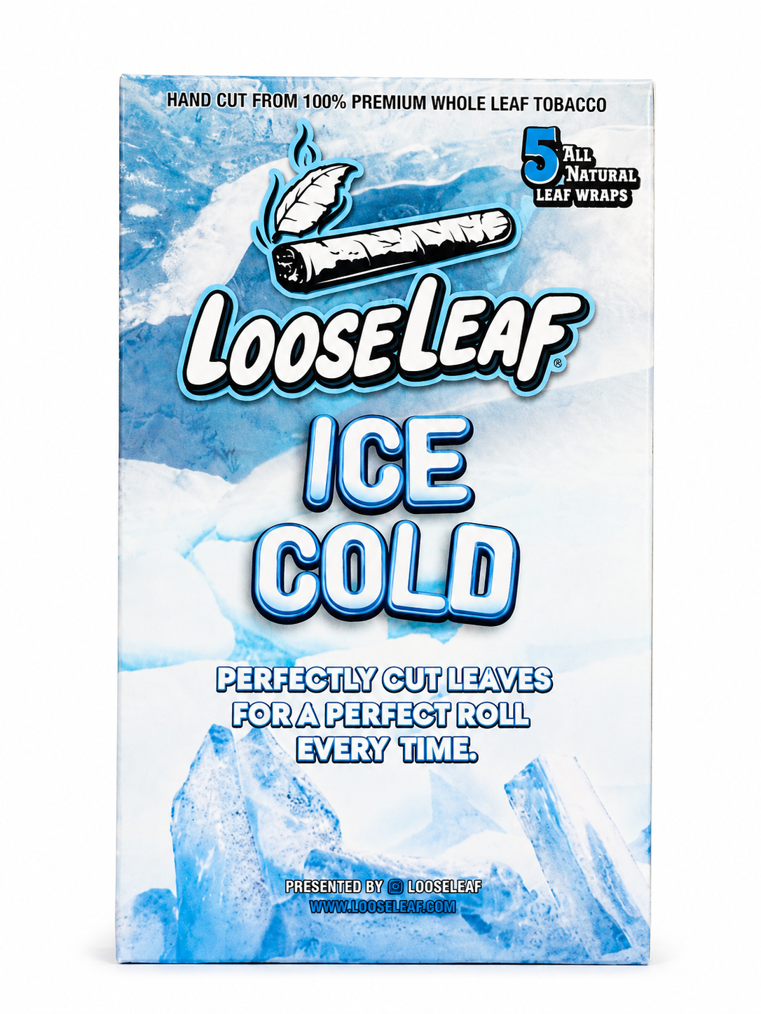LooseLeaf Ice Cold Natural Leaf Wraps - 5 Pack