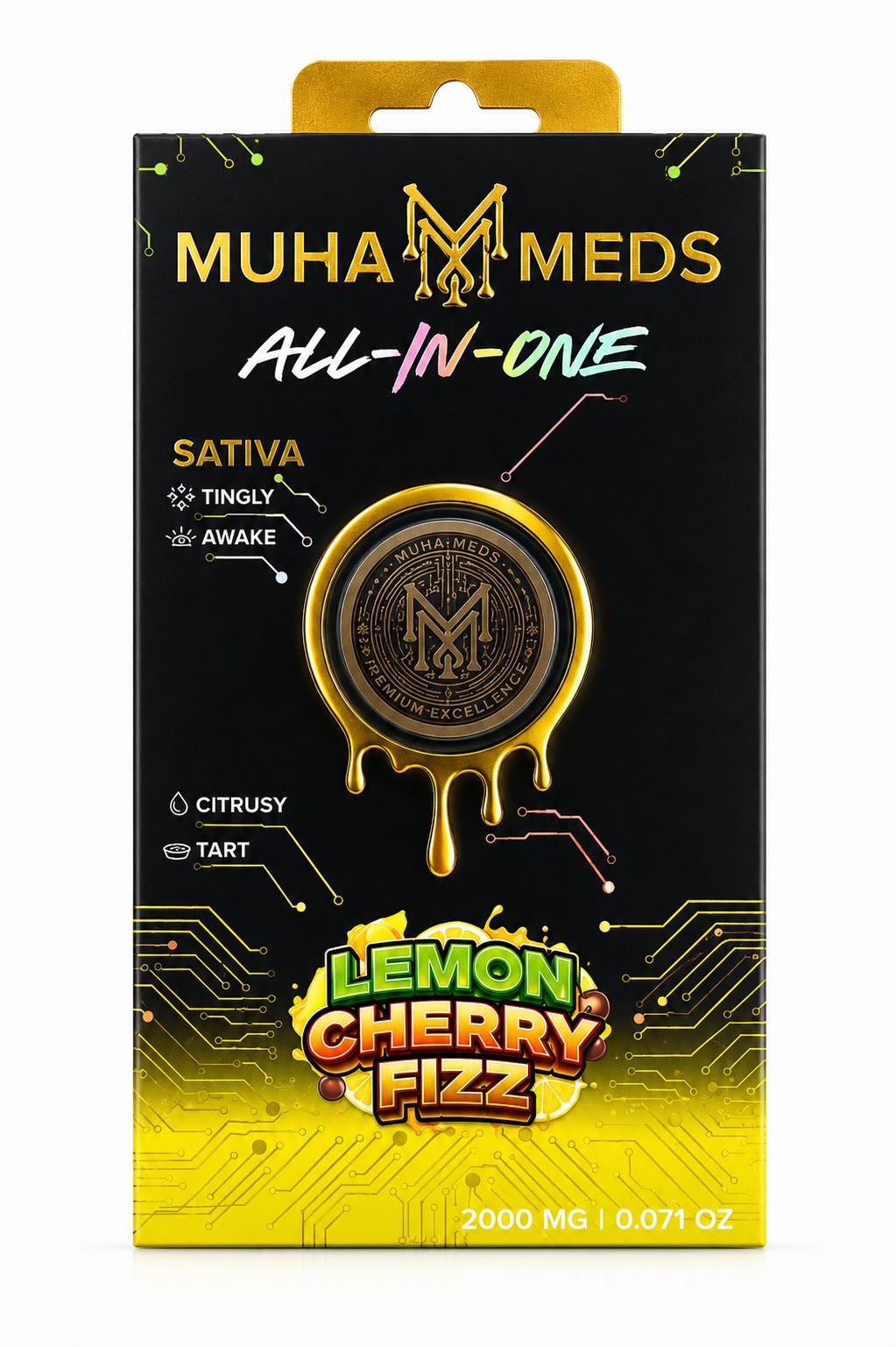 Muha Meds | Lemon Cherry Fizz | Disposable | 2g