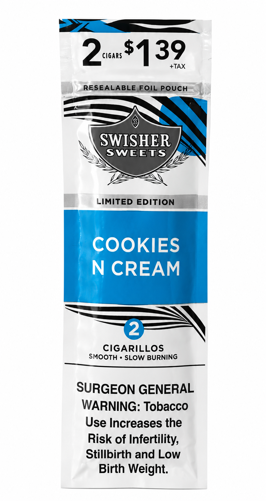 Swisher Sweets Cookies N Cream Cigarillos - 2 Pack