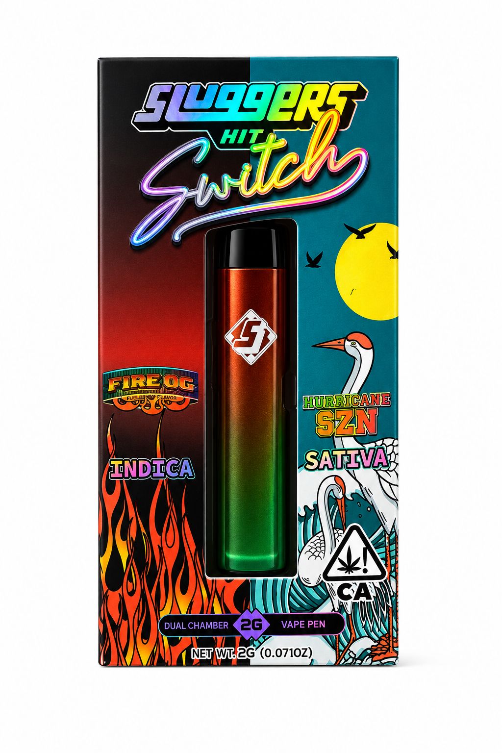 Sluggers Hit | Fire OG x Hurricane SZN | 2g Switch Dual Chamber Disposables