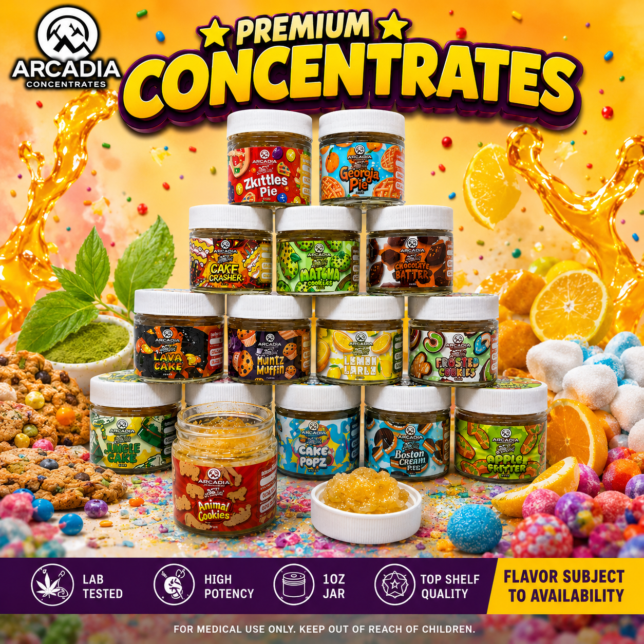 Arcadia | 1oz Premium Batter Concentrate | Badder | Indica | 1 oz