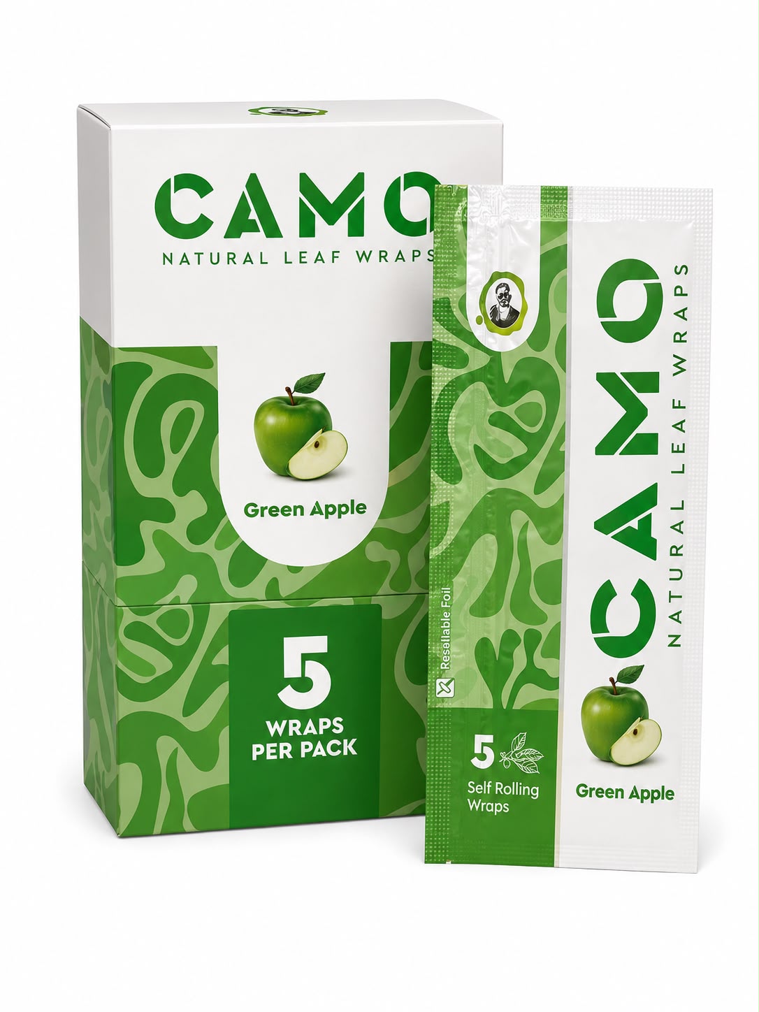 CAMO Leaf Wraps Green Apple