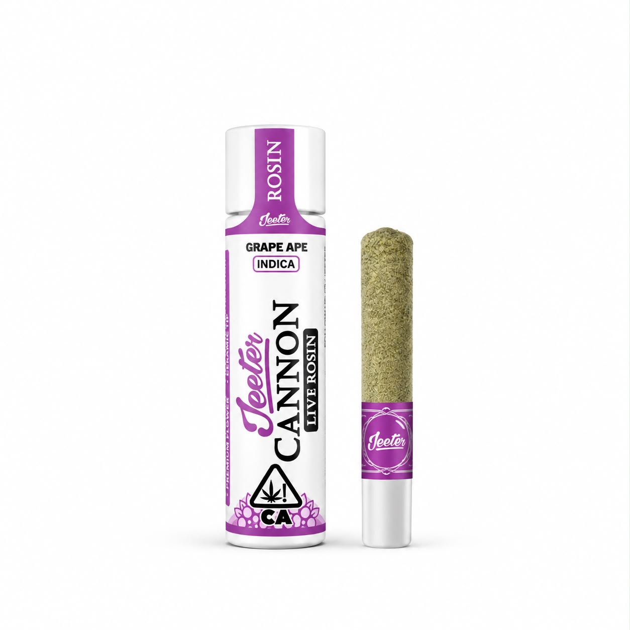 Infused Jeeter Live Rosin Cannon 1.3G Preroll Grape Ape