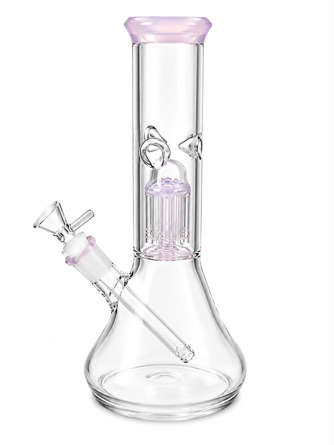 Pink Tree Perc Beaker Bong