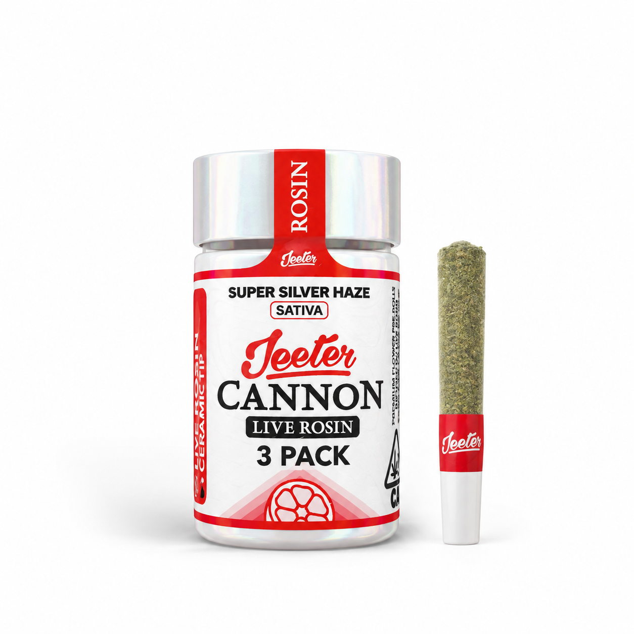 Super Silver Haze | Live Rosin Cannons | Infused Minis | 0.5g ea | 3pk