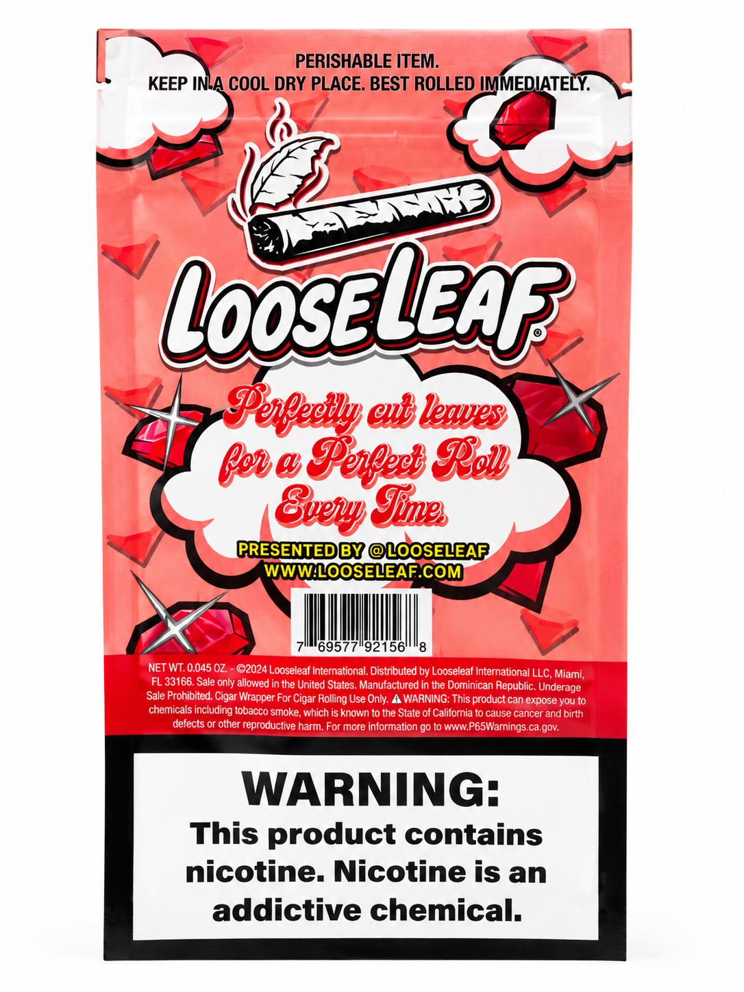 LooseLeaf Natural Leaf Wraps - Ruby Red