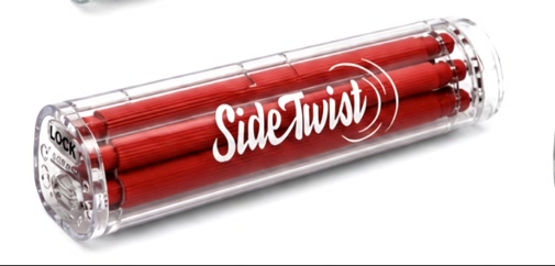SideTwist Pre-Roll Storage Tube - Red