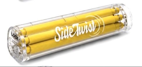 SideTwist Pre-Roll Storage Tube - Yellow