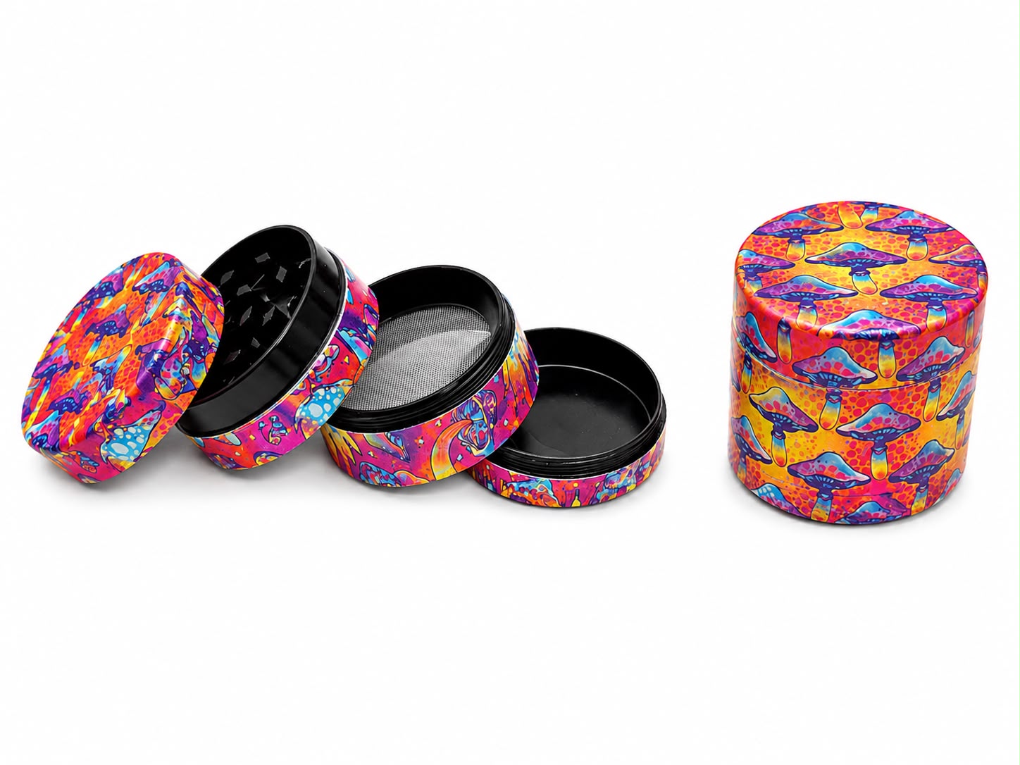 Sunrise Shrooms 4-Piece Grinder