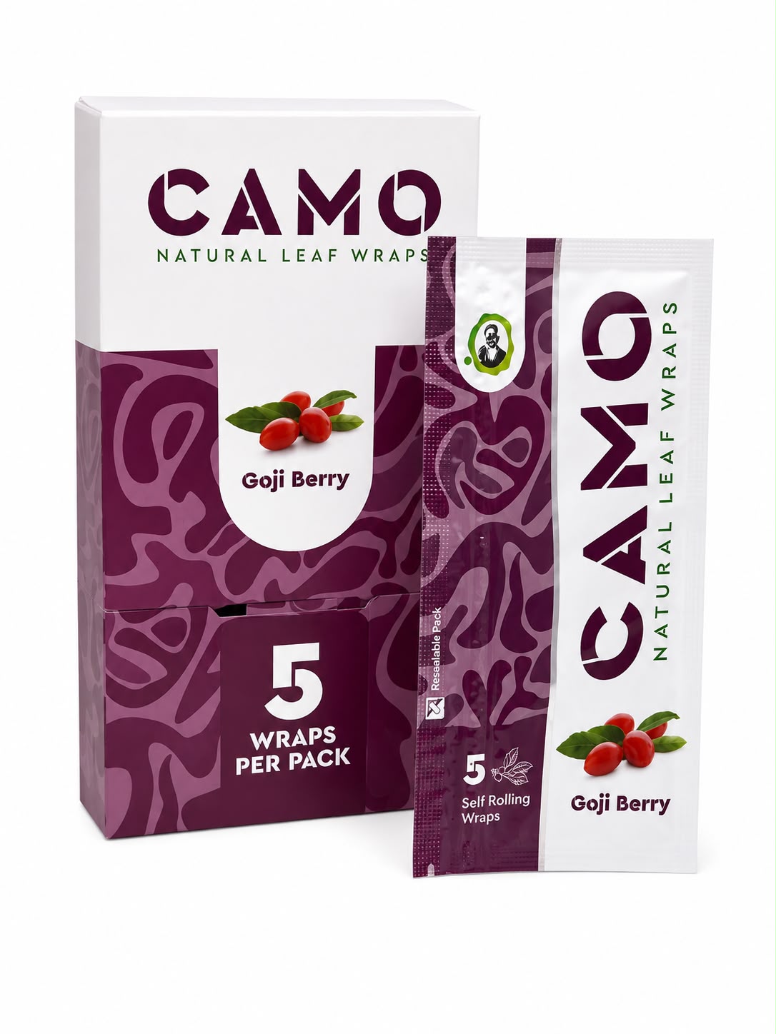 CAMO Leaf Wraps Goji Berry