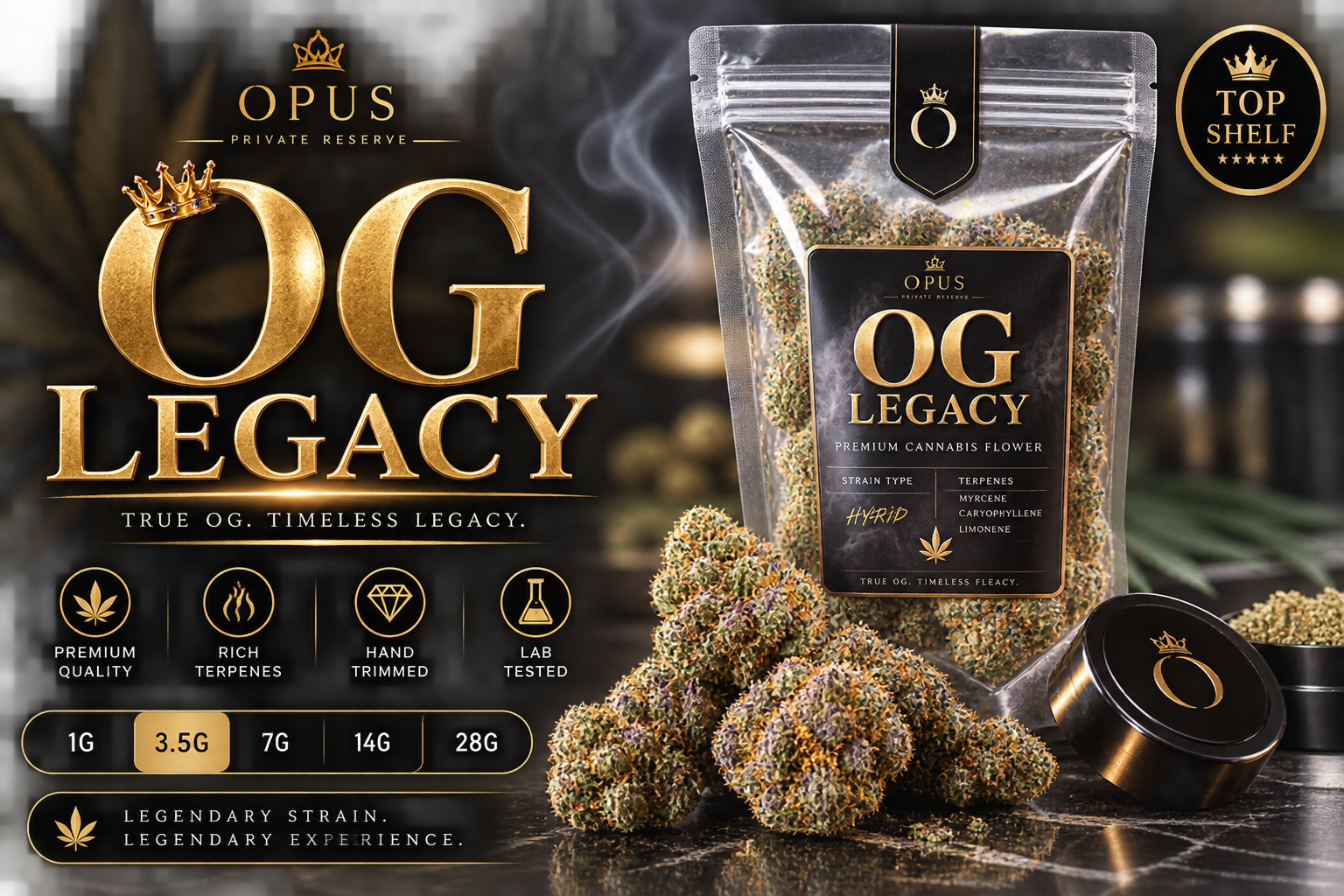 OG LEGACY - EXOTIC INDICA 14G