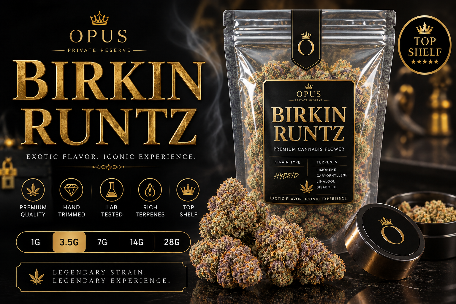 BIRKIN RUNTZ - EXOTIC INDICA 7G