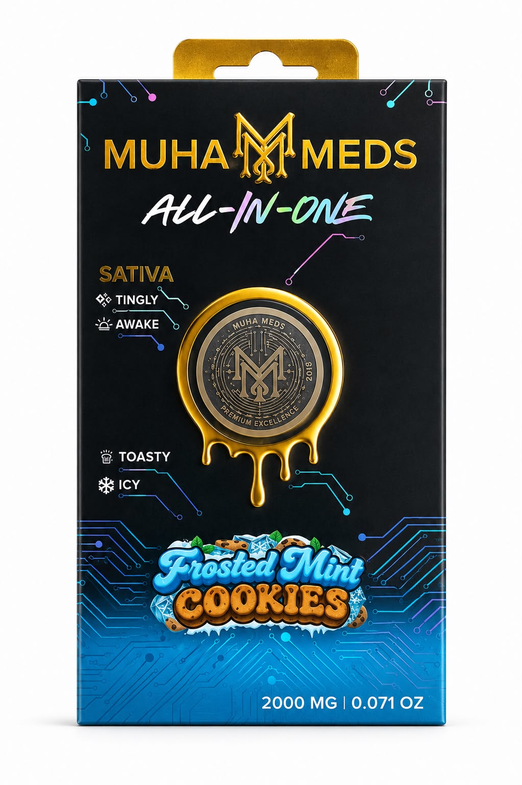 Muha Meds | Frosted Mint Cookies | Disposable | 2g