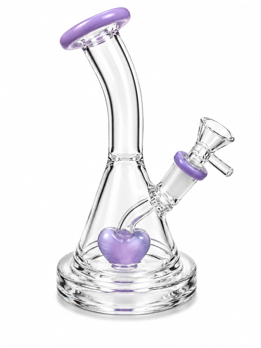 Purple Heart Perc Mini Bong
