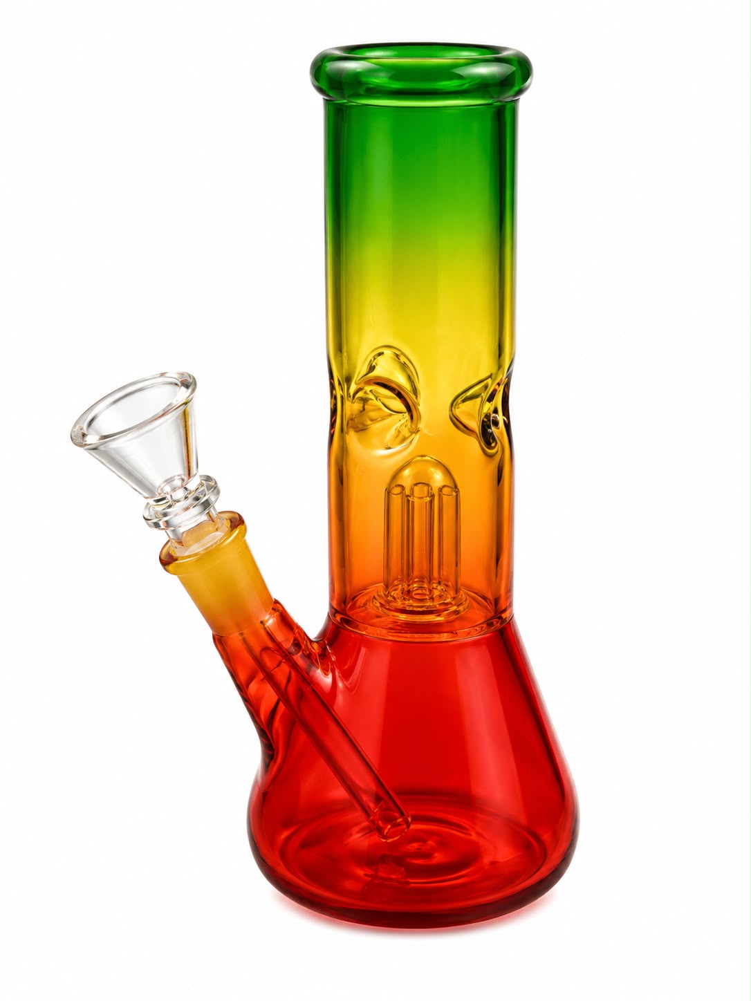 Rasta Fade Beaker Bong