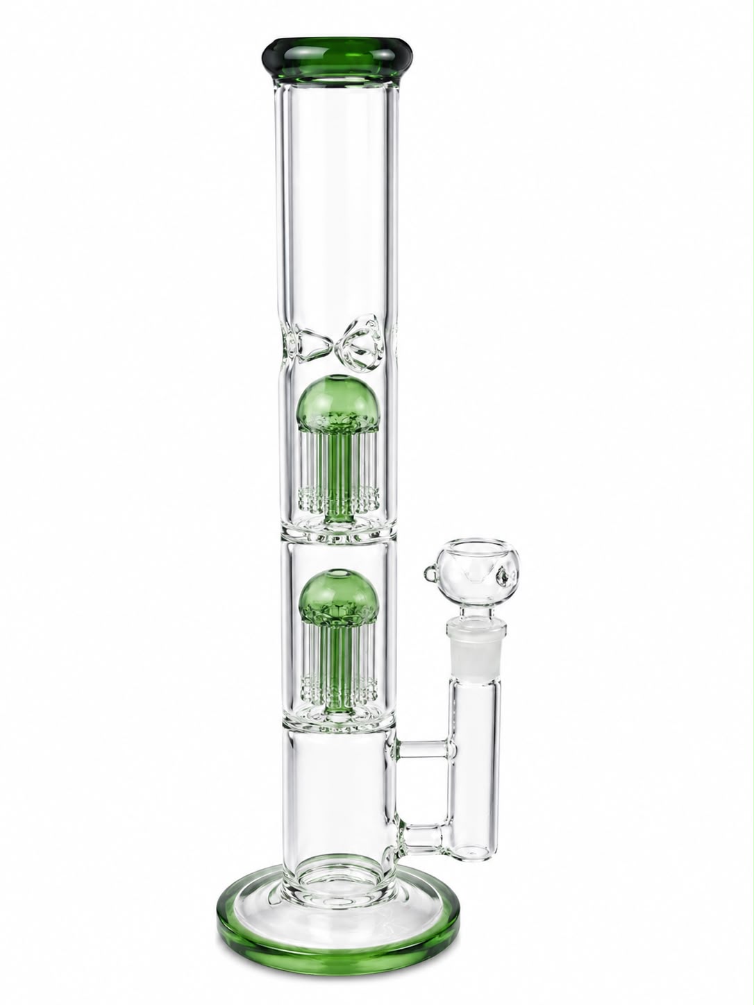 Double Tree Perc Tube Bong