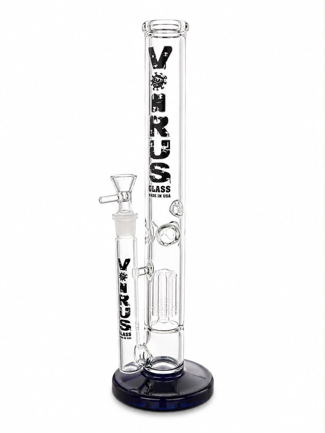 Virus Glass Tree Perc Tube Bong