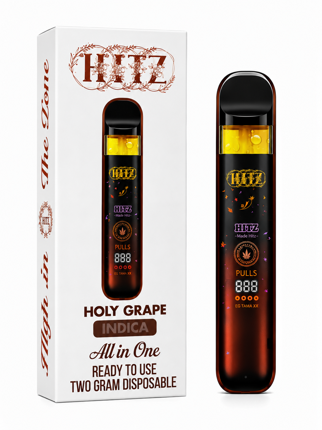 HITS | Holy Grape | Disposable All-In-One | Indica | 2g
