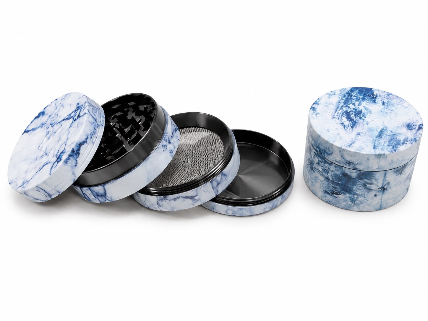 White Marble 4-Piece Grinder